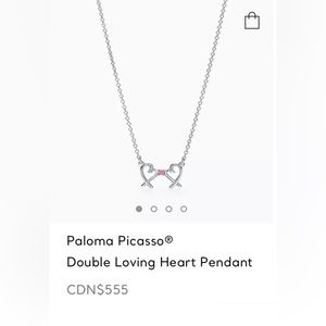 Tiffany & Co. double loving heart pendant